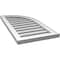 Ekena Millwork Quarter Round Top Right Surface Mount PVC Gable Vent w/ 2"W x 1-1/2"P Brickmould Frame, 16"W x 32"H GVPQR16X3202SF - alternate 3